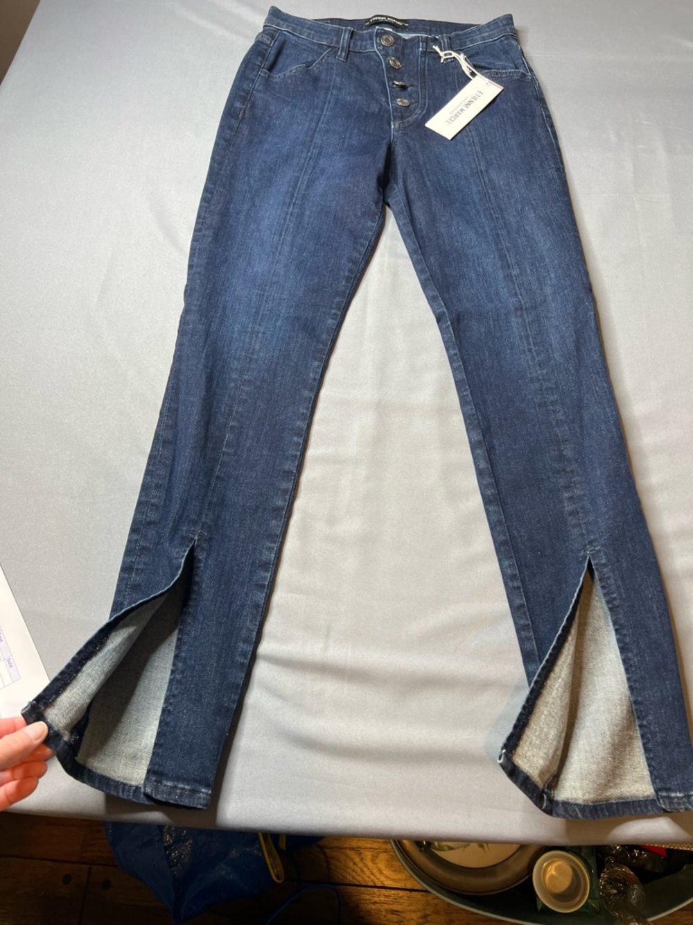 Etienne Marcel Los Angeles Jeans Size 27 Button Fly Stretch Denim NWT - Picture 5 of 11